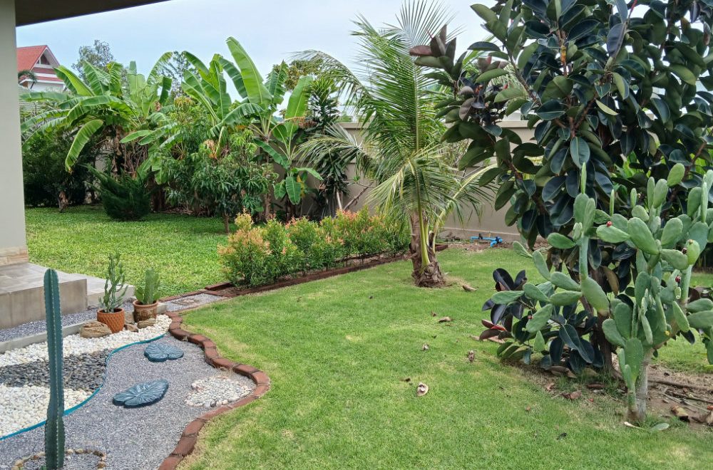 Side Yard landscape - Bali Style Home for Sale in Khao Kalok