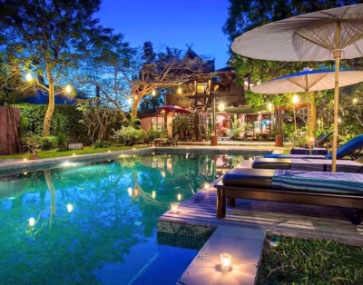 Large 2 Story Teak Home by the Beach